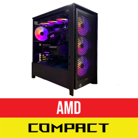 Compact Gaming PC ATX - AMD Ryzen 5 / 7 | NVIDIA GPU | 16GB - 64GB DDR5 | 1TB - 8TB NVMe